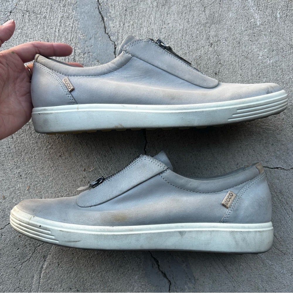 Ecco leather‎ slip on shoes